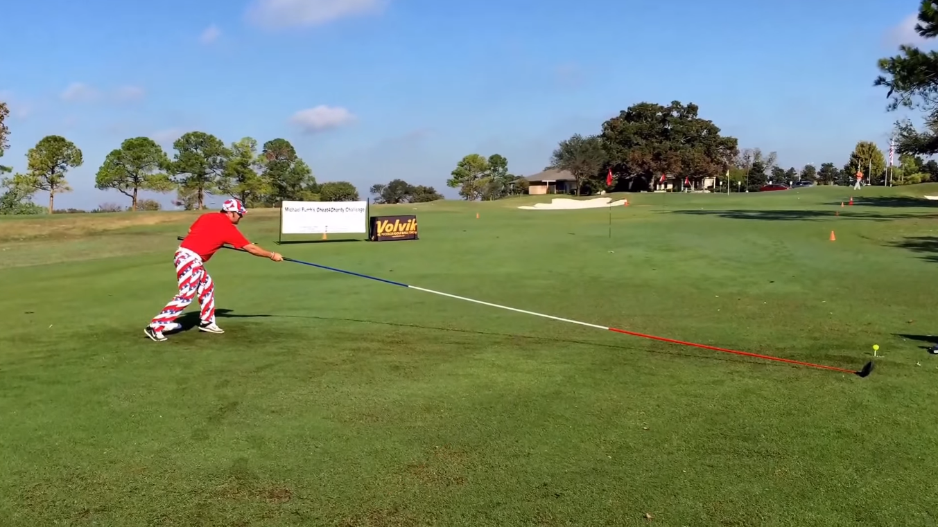WATCH: Lady golfer backflip turns into face plant!